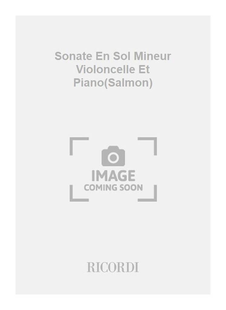 Sonate En Sol Mineur Violoncelle Et Piano(Salmon)